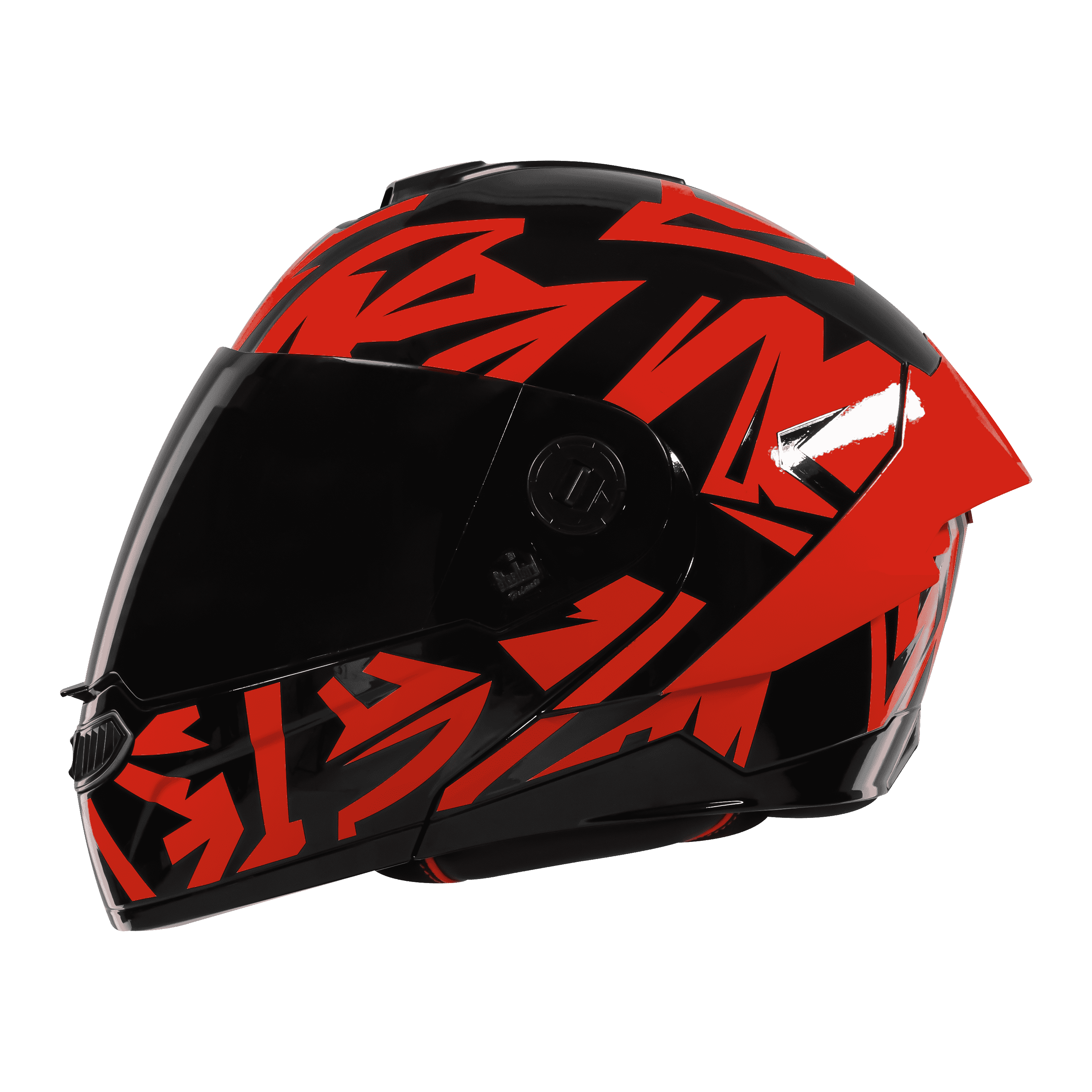 SBA-8 ISS WARRIOR GLOSSY BLACK WITH RED